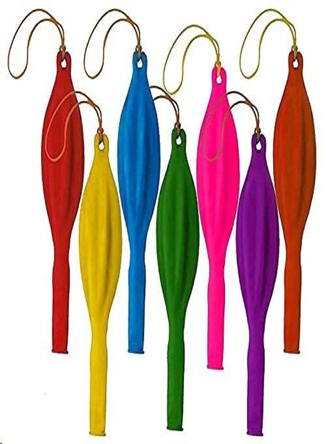 Islmlisa Fun-Filled Balloons Neon Punch Balls with Rubber Band Handle(12Piece 18")-Assorted Colors - Image 2